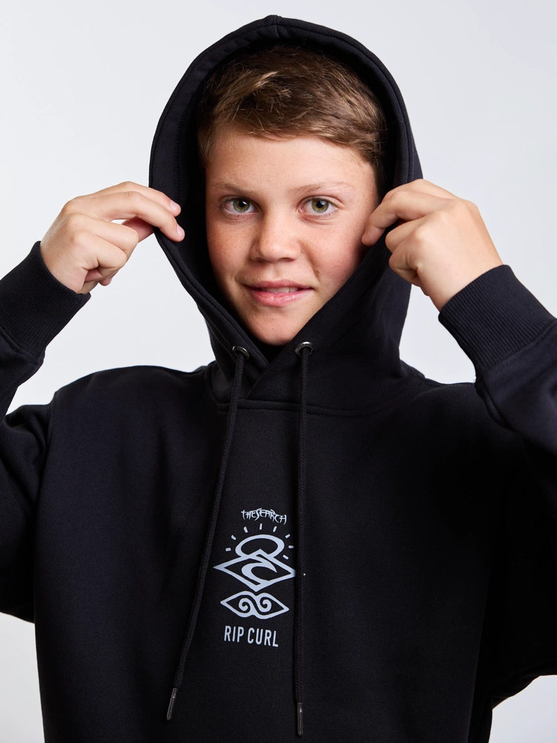 POLERON CANGURO PIONEER NEGRO INFANTIL RIP CURL - 5