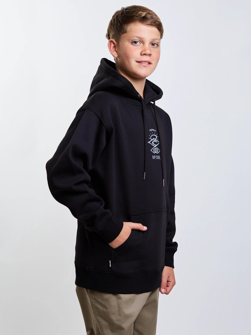 POLERON CANGURO PIONEER NEGRO INFANTIL RIP CURL - 7