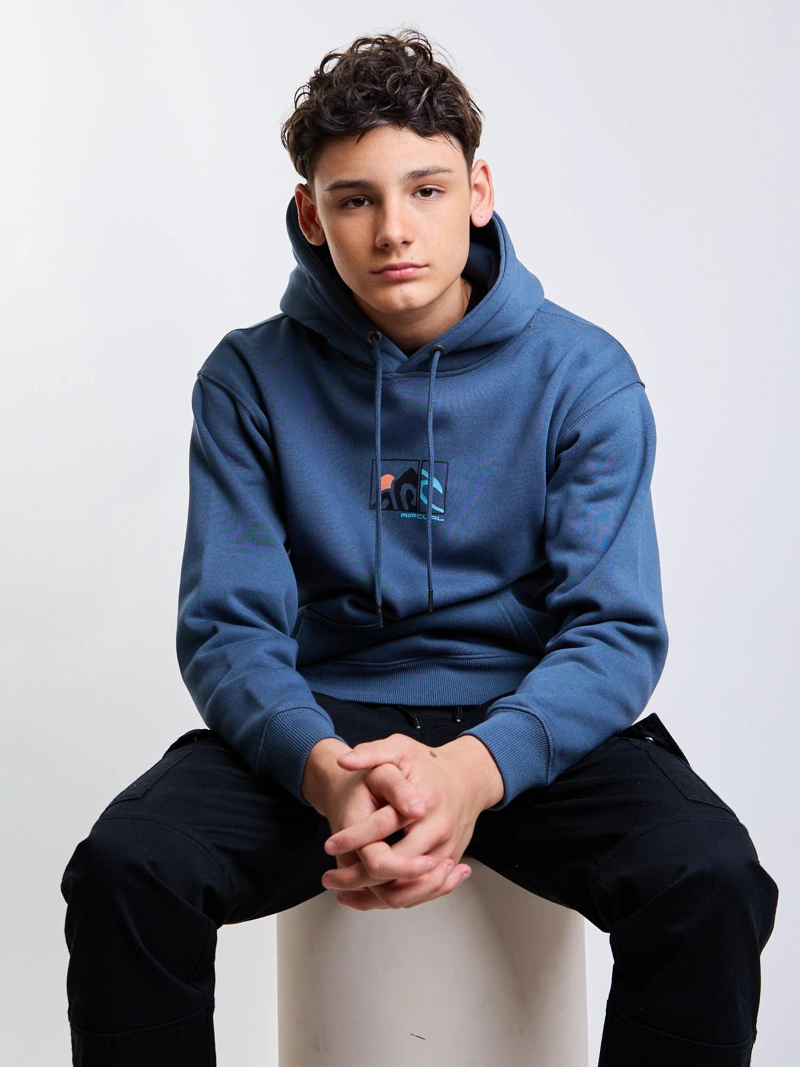 POLERON CANGURO BARREL AZUL INFANTIL RIP CURL - 7