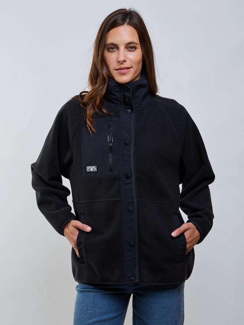 POLERON POLAR FLUX NEGRO MUJER RIP CURL - 1