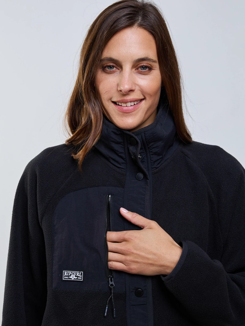 POLERON POLAR FLUX NEGRO MUJER RIP CURL - 4