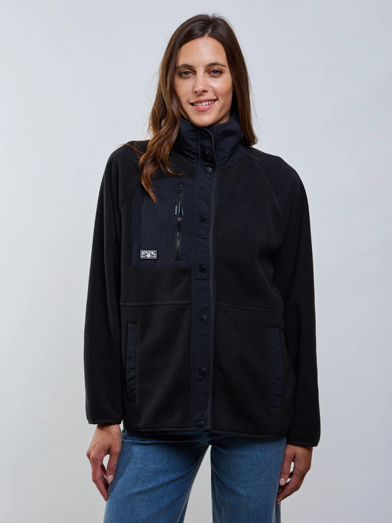 POLERON POLAR FLUX NEGRO MUJER RIP CURL - 7