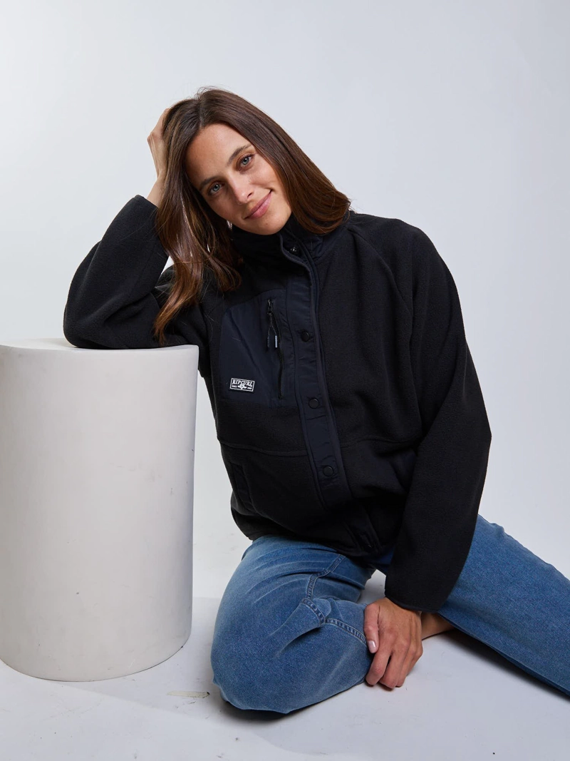POLERON POLAR FLUX NEGRO MUJER RIP CURL - 8