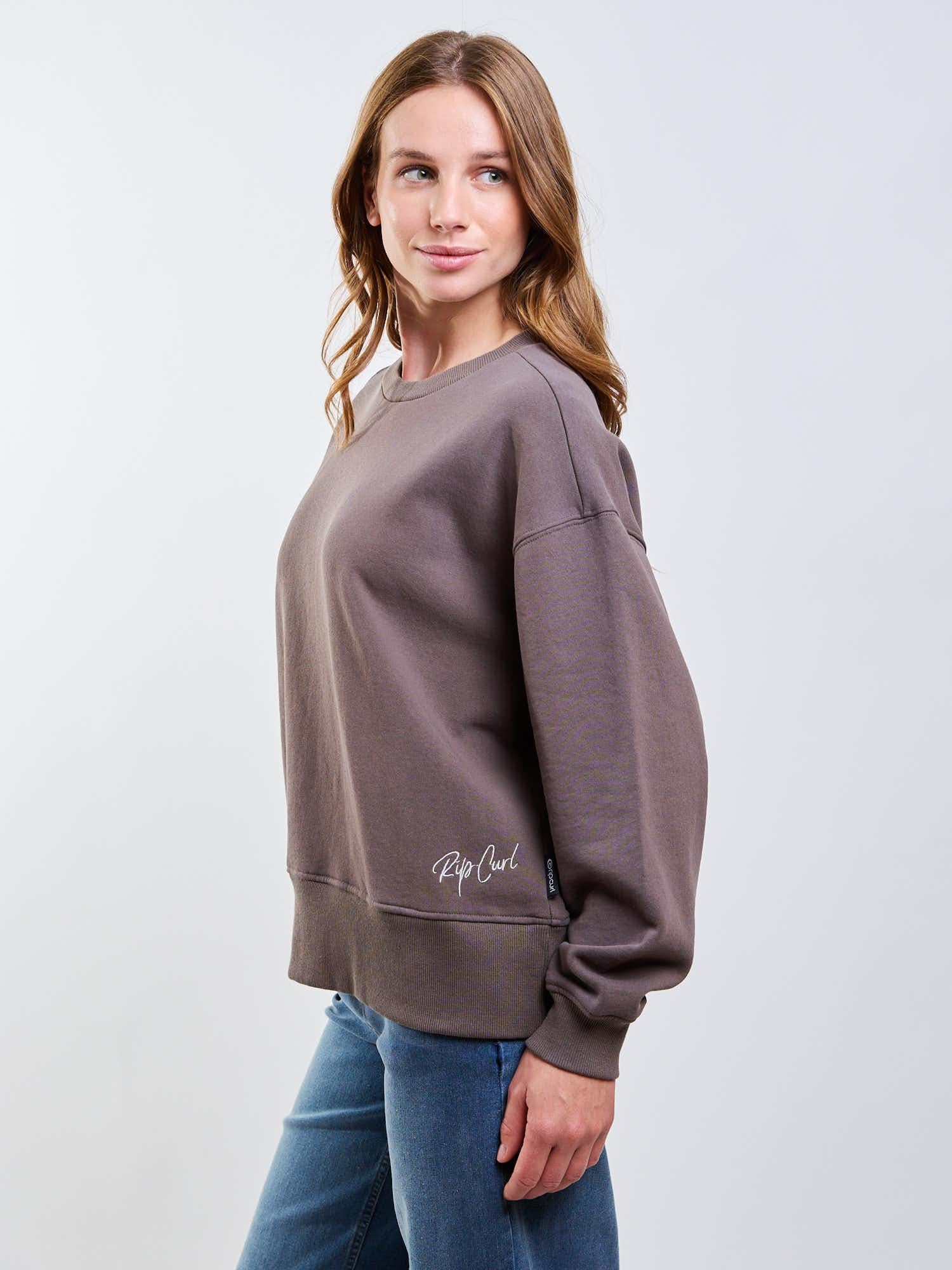 POLERON CR FROST CAFE  MUJER RIP CURL - 3