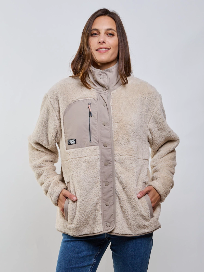 POLERON CHIPORRO BOLD BEIGE MUJER RIP CURL - 1