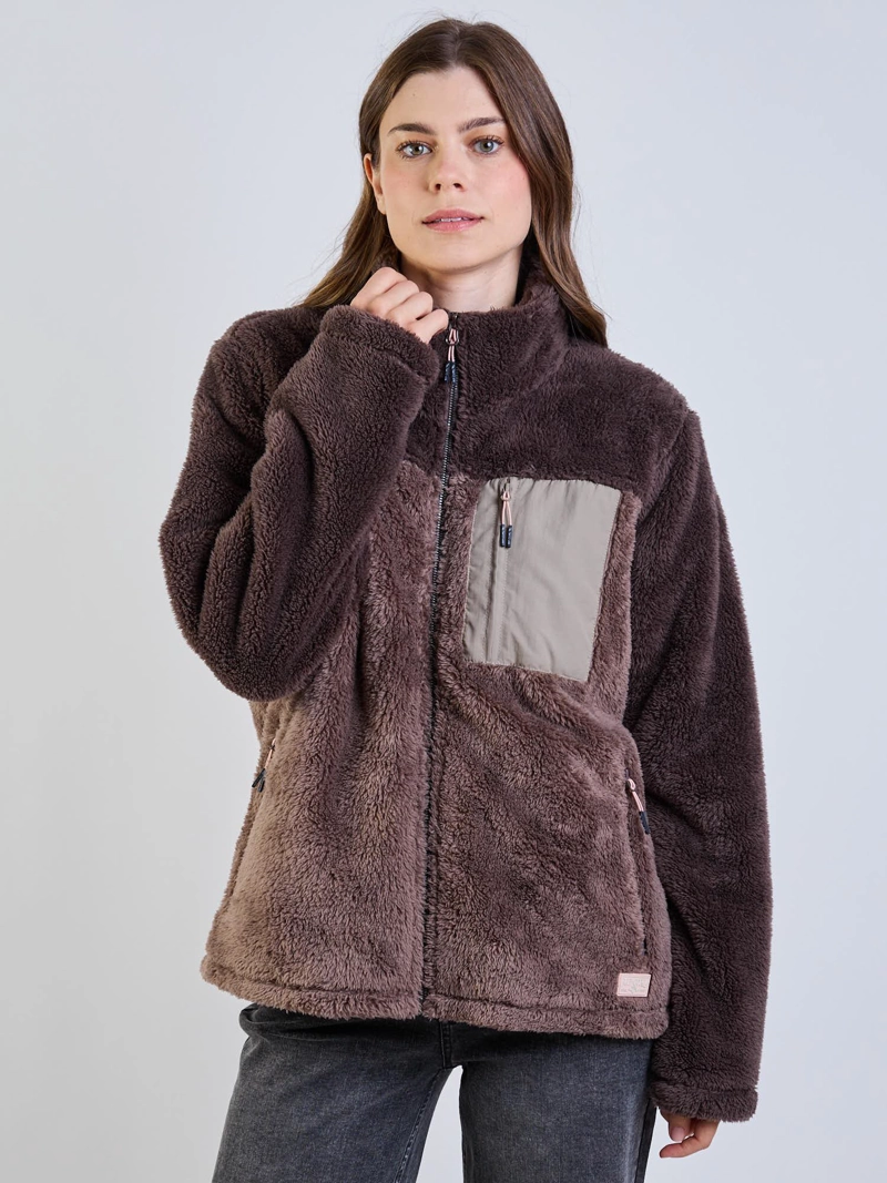 POLERON CHIPORRO TRUE CAFE  MUJER RIP CURL - 7