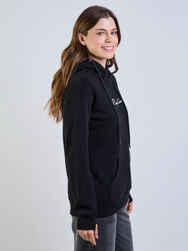 POLERON CANGURO BOREAL NEGRO MUJER RIP CURL - 3
