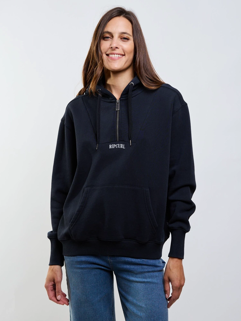 POLERON FZ BRAVE NEGRO MUJER RIP CURL - 1