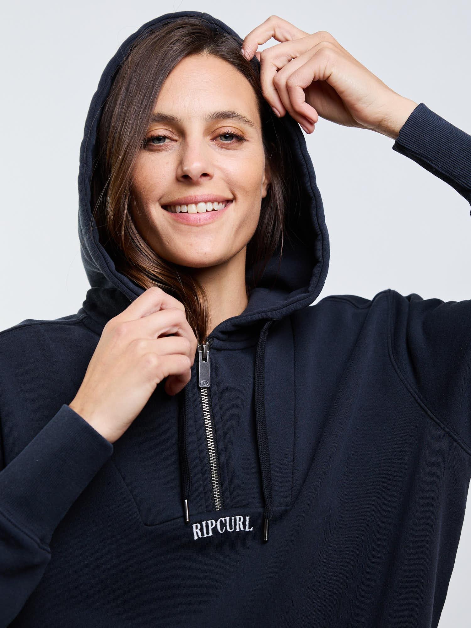 POLERON FZ BRAVE NEGRO MUJER RIP CURL - 4
