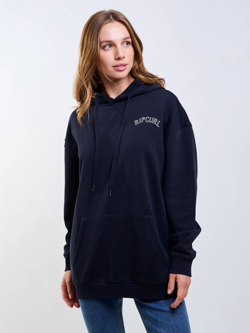 POLERON CANGURO SOLAR NEGRO MUJER RIP CURL - 1