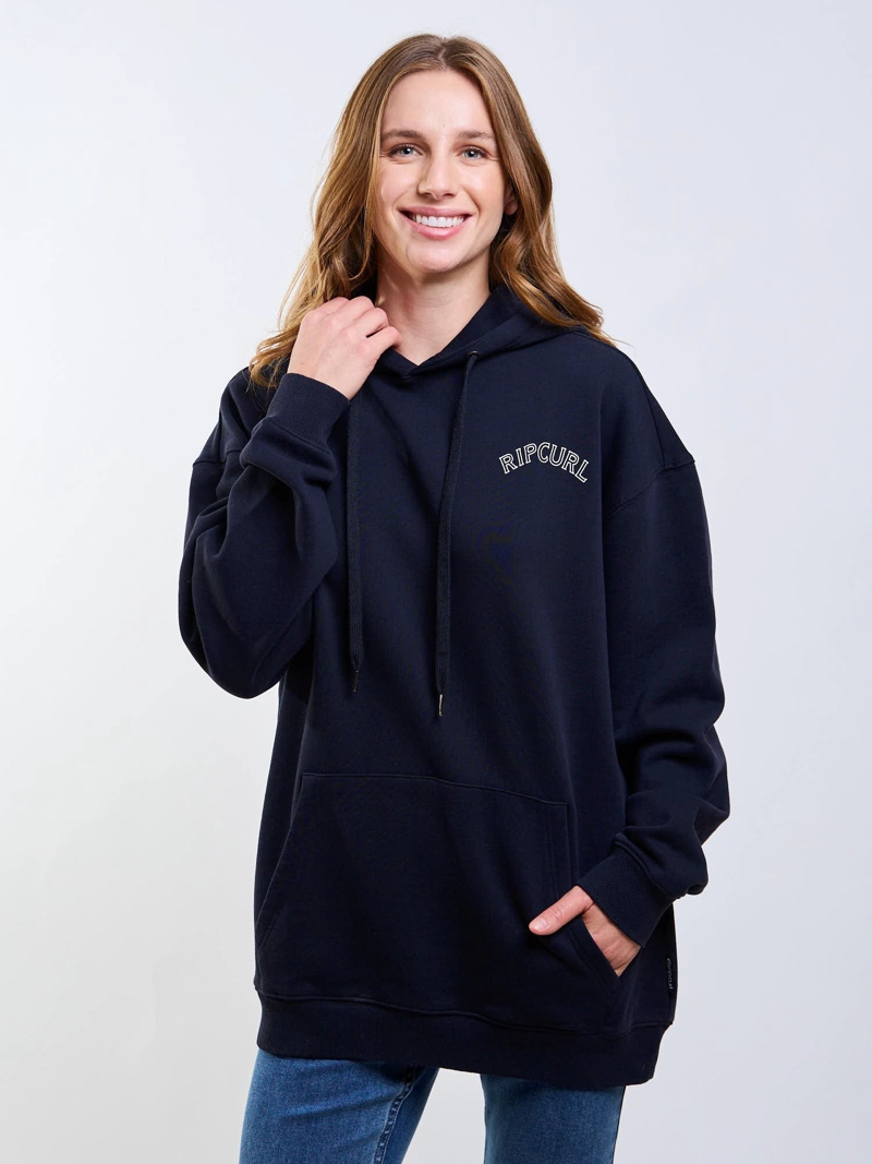 POLERON CANGURO SOLAR NEGRO MUJER RIP CURL - 6