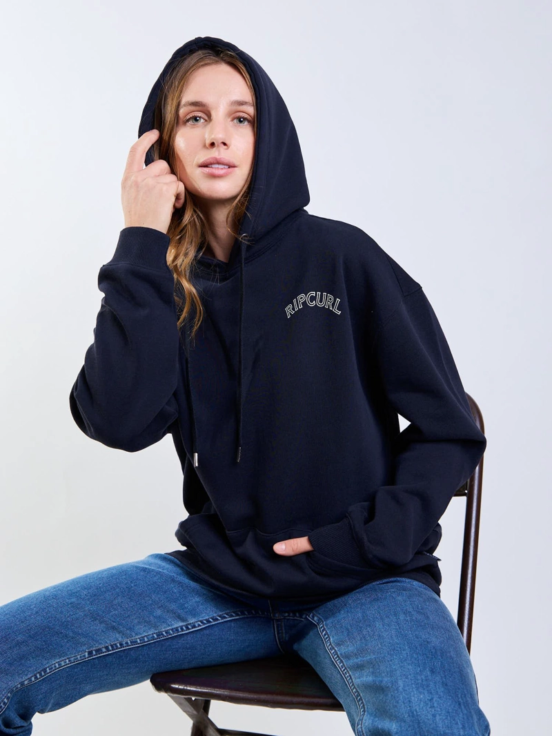 POLERON CANGURO SOLAR NEGRO MUJER RIP CURL - 7