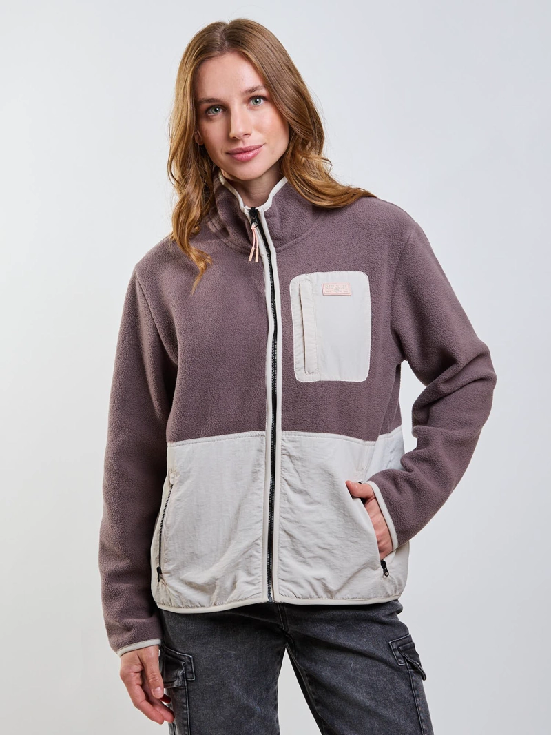 POLERON POLAR VANGUARD CAFE  MUJER RIP CURL - 1