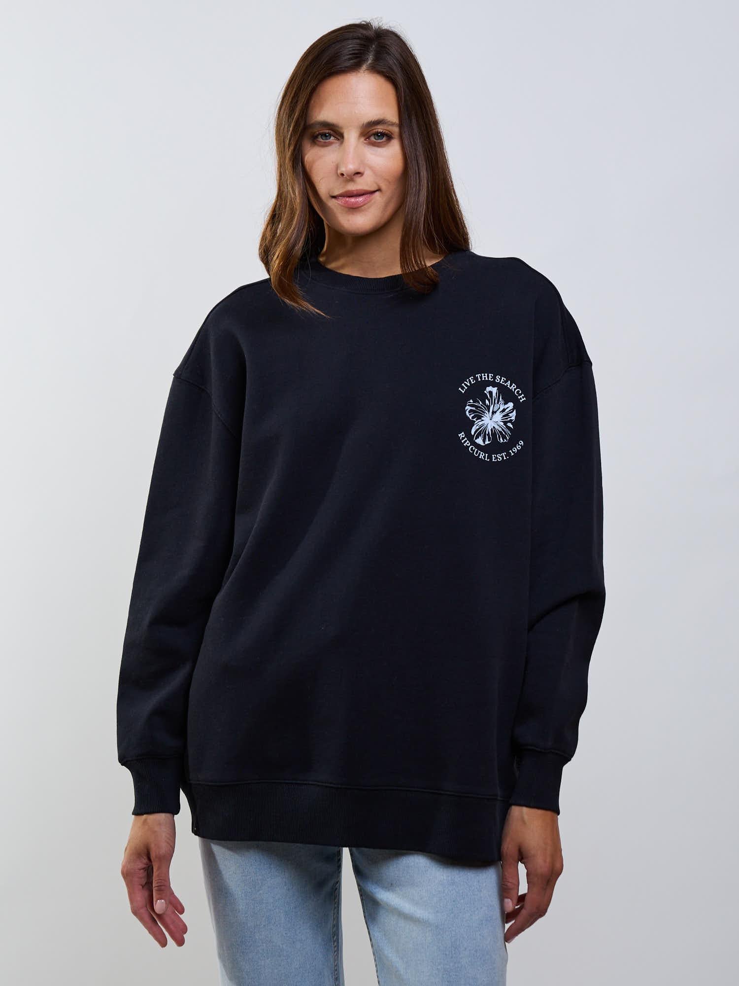 POLERON CR ECHO NEGRO MUJER RIP CURL - 1