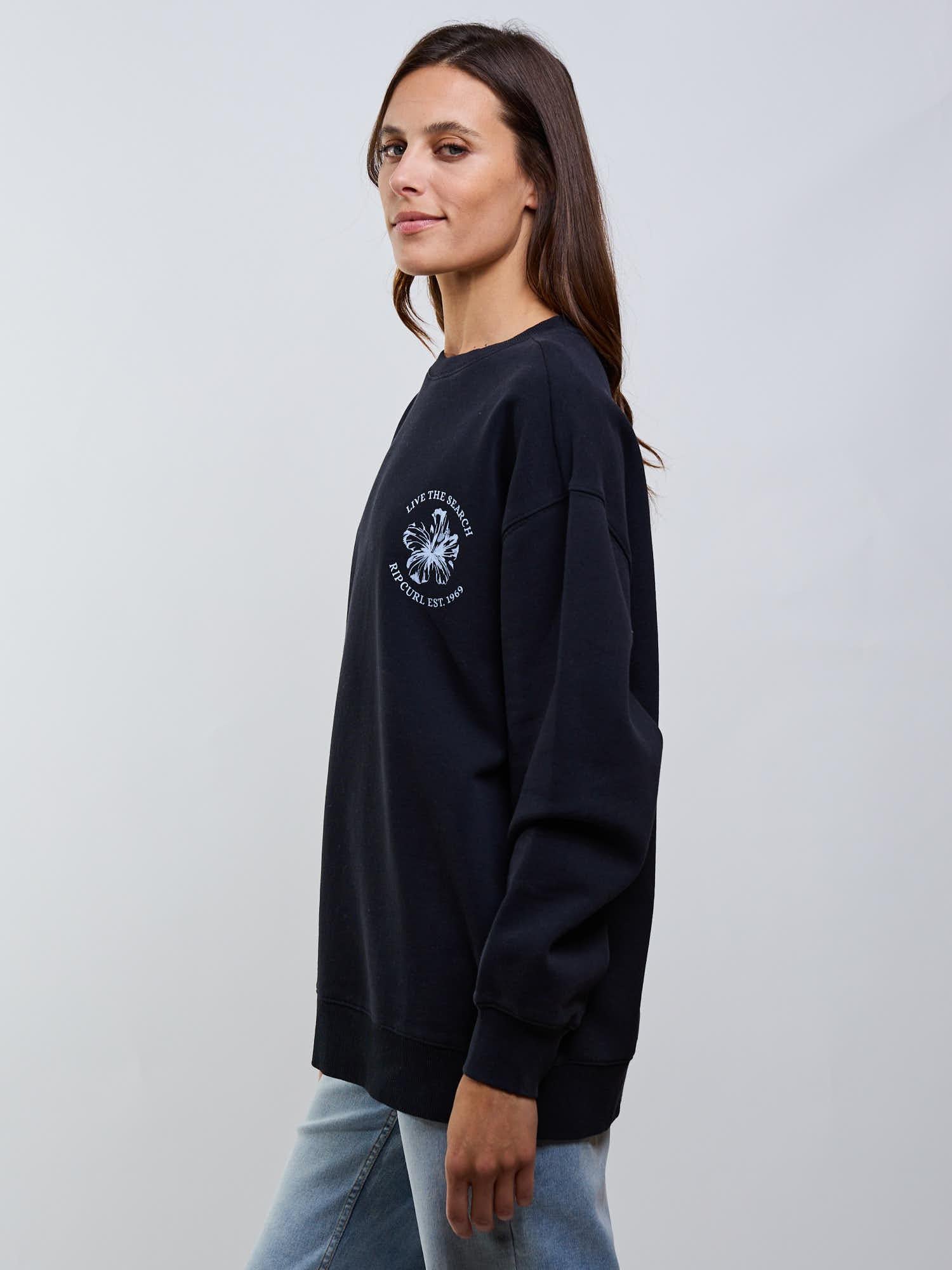 POLERON CR ECHO NEGRO MUJER RIP CURL - 3