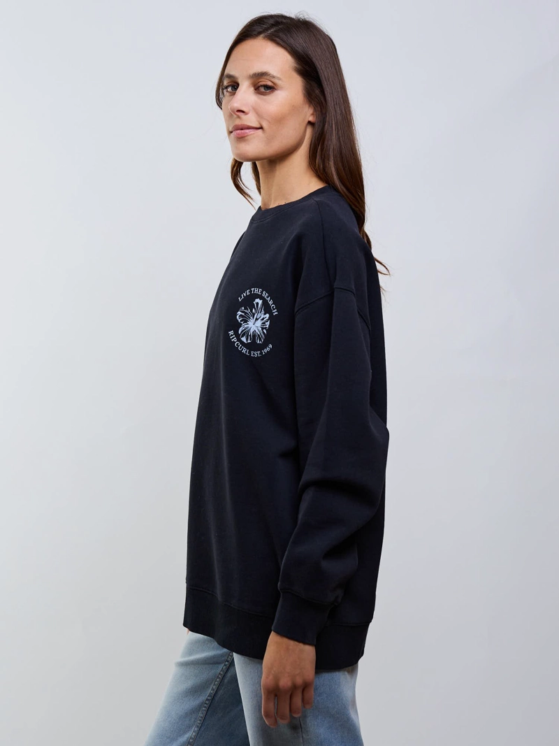 POLERON CR ECHO NEGRO MUJER RIP CURL - 3