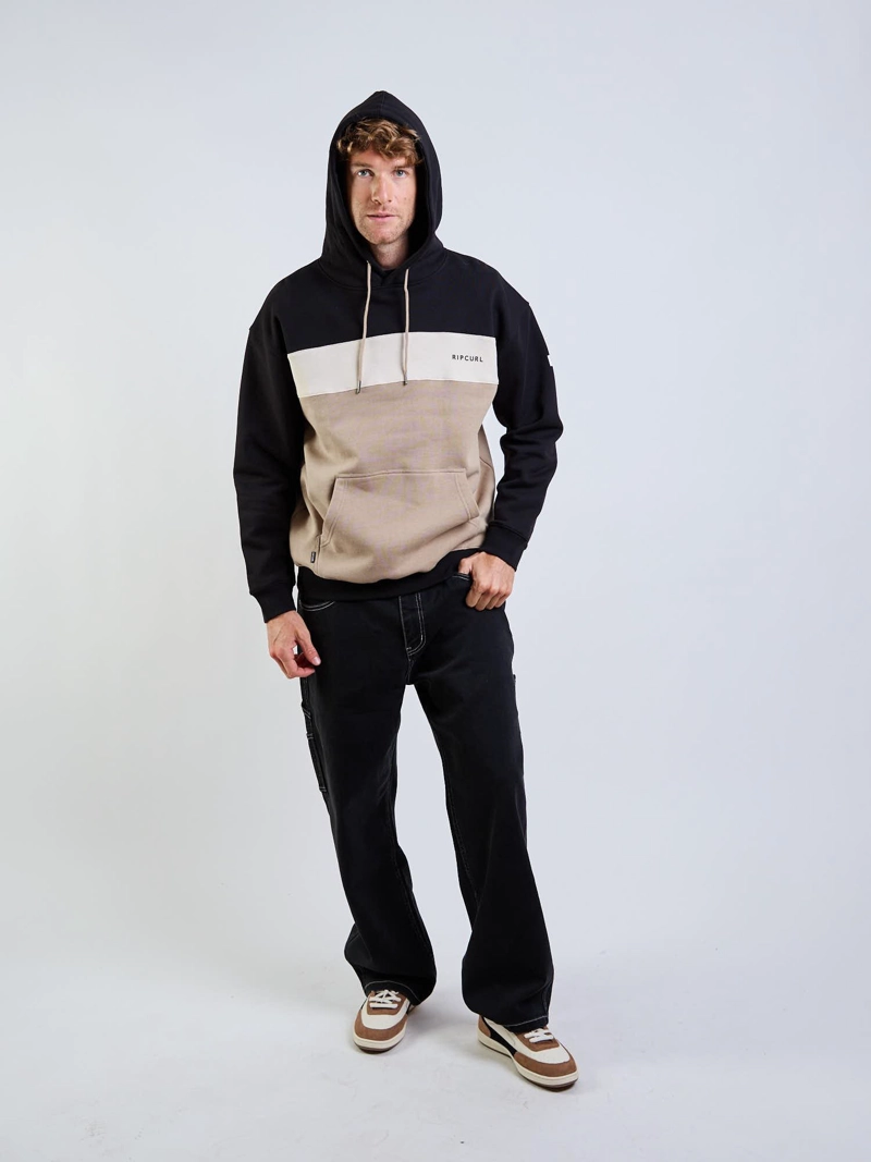 POLERON CANGURO SELK CAFE  HOMBRE RIP CURL - 6