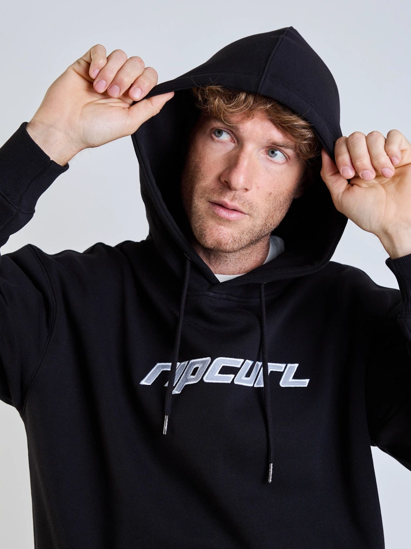 POLERON CANGURO TRIBAL NEGRO HOMBRE RIP CURL - 4