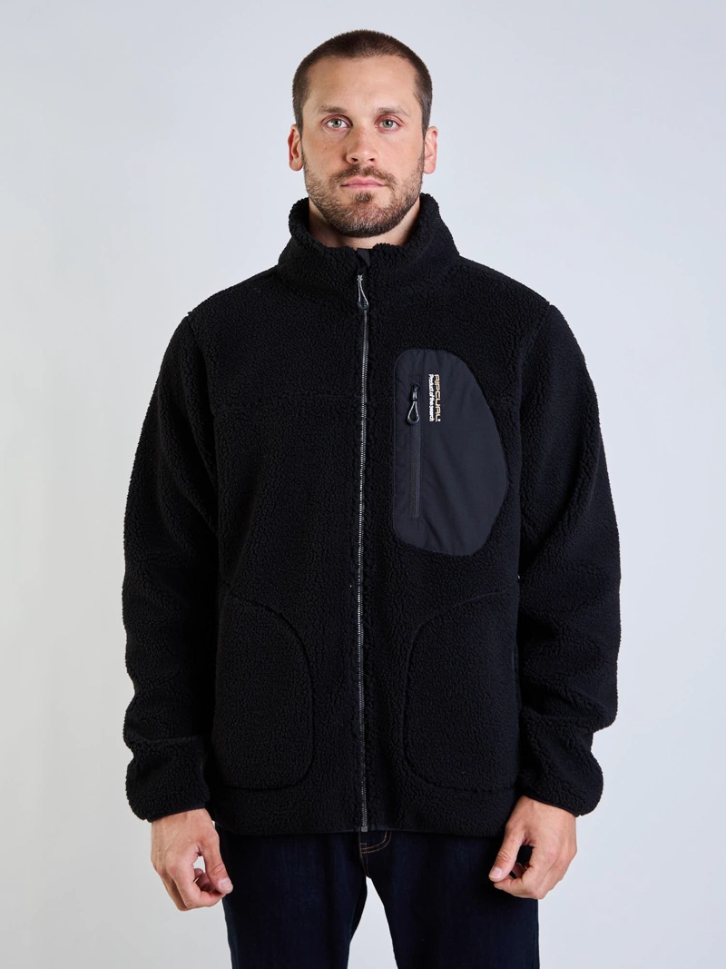 POLERON BONDED COSTAL NEGRO HOMBRE RIP CURL - 1