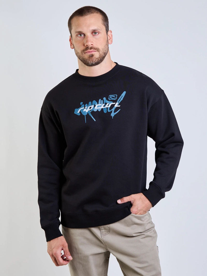 POLERON CR CURLWAVE NEGRO HOMBRE RIP CURL - 1