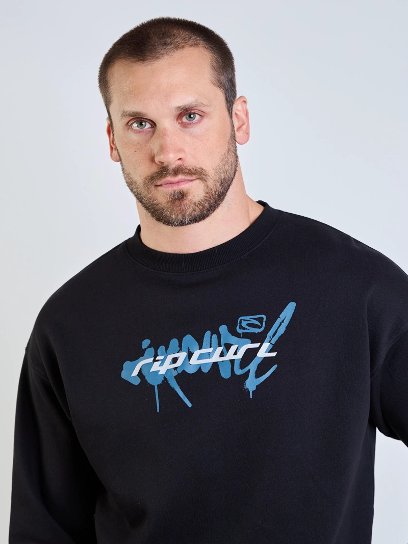 POLERON CR CURLWAVE NEGRO HOMBRE RIP CURL - 4