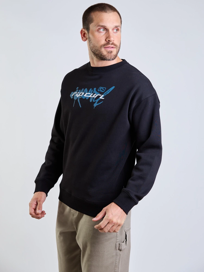 POLERON CR CURLWAVE NEGRO HOMBRE RIP CURL - 5