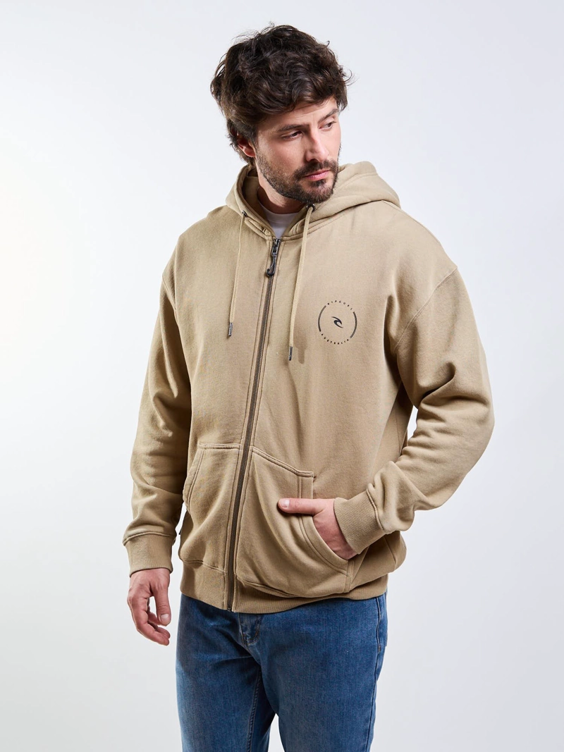 POLERON FZ OMEGA CAFE  HOMBRE RIP CURL - 1