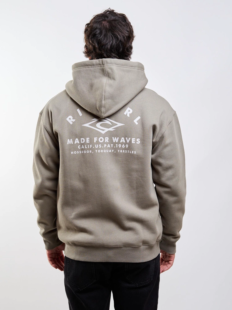 POLERON FZ TORQUE VERDE HOMBRE RIP CURL - 3