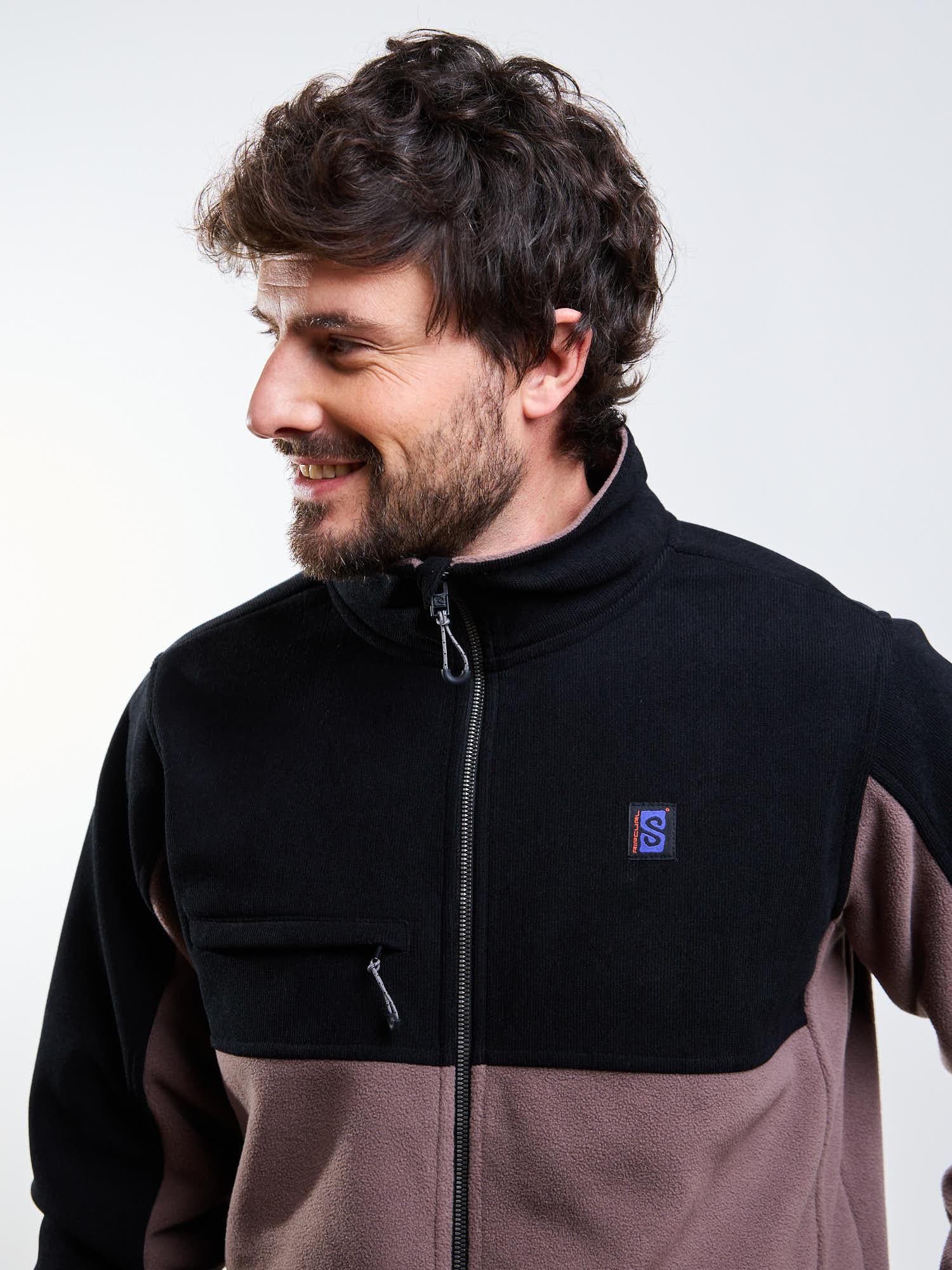 POLERON POLAR MARINA CAFE  HOMBRE RIP CURL - 6
