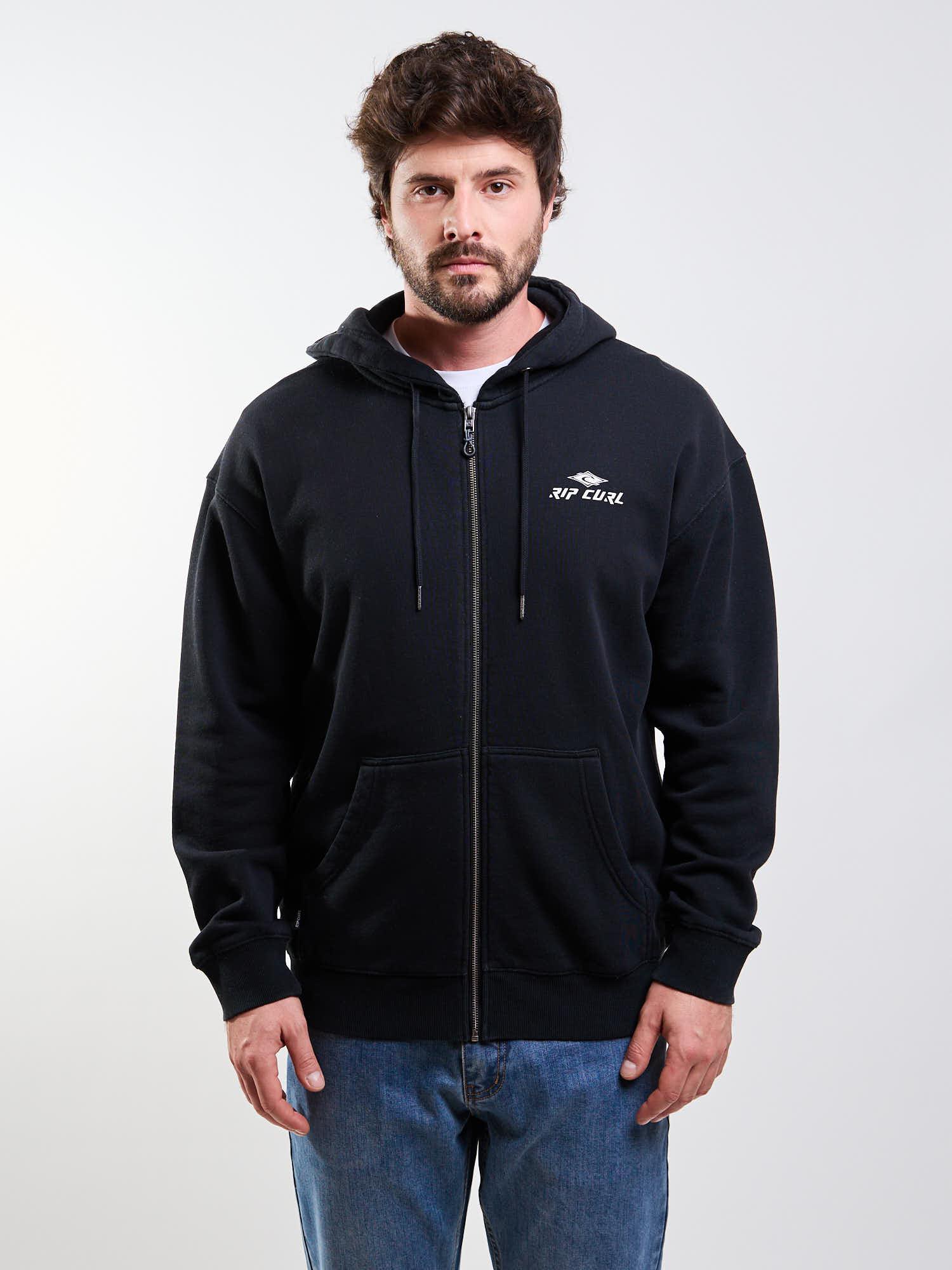 POLERON FZ PRISMA NEGRO HOMBRE RIP CURL