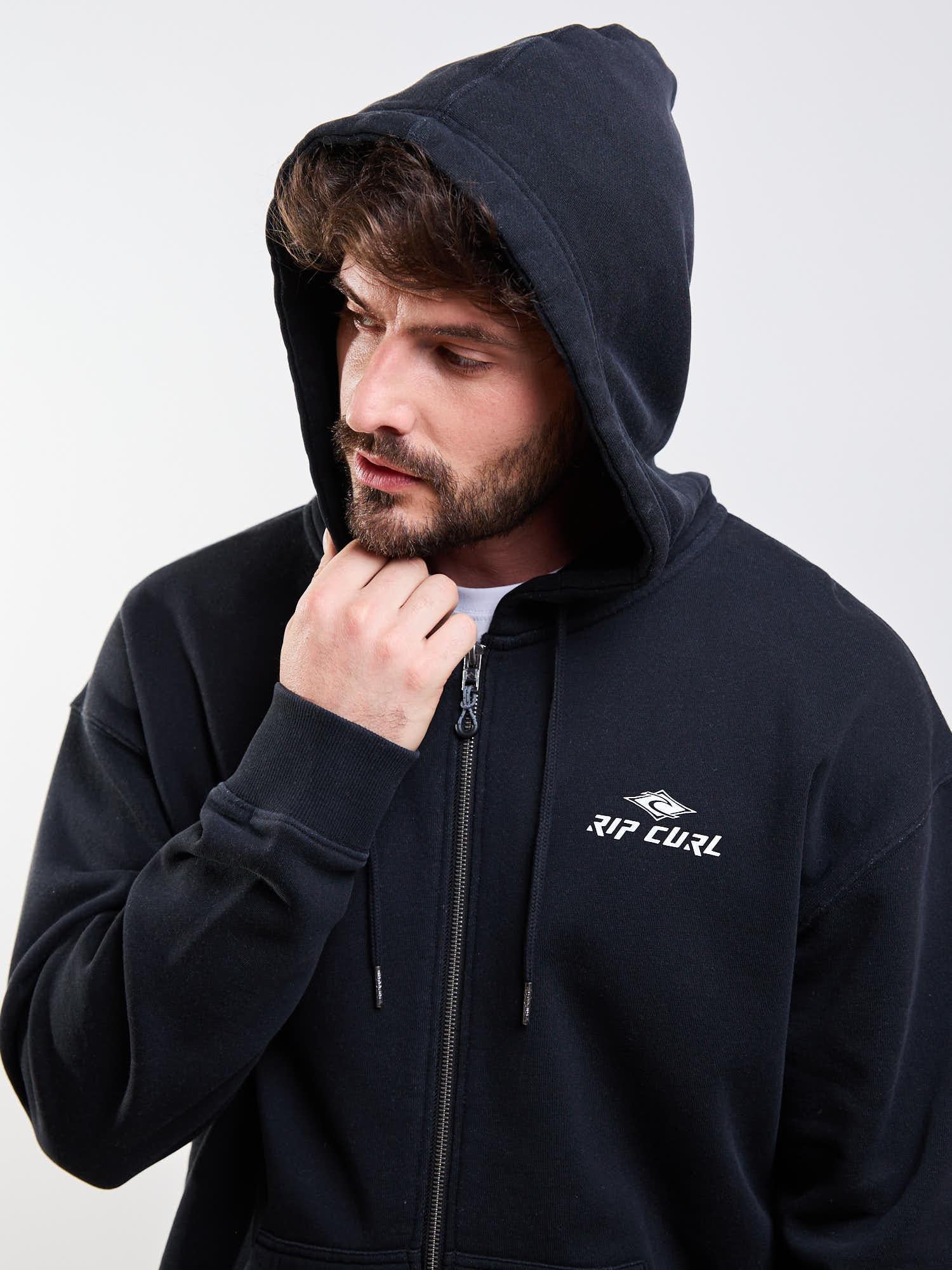 POLERON FZ PRISMA NEGRO HOMBRE RIP CURL - 4