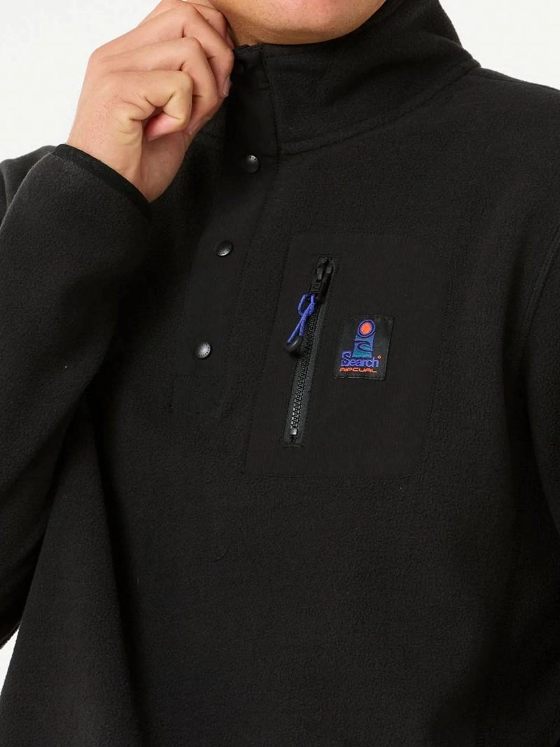 POLERON POLAR BRAVA NEGRO HOMBRE RIP CURL - 3