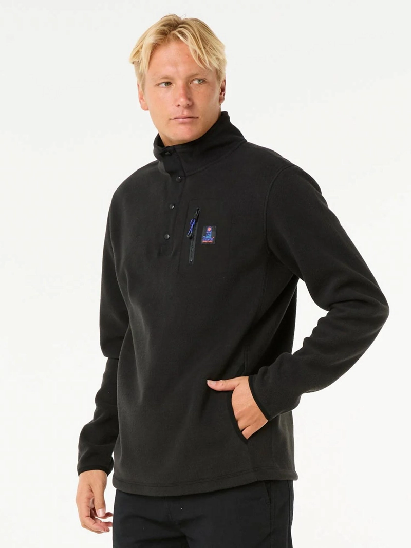 POLERON POLAR BRAVA NEGRO HOMBRE RIP CURL - 4