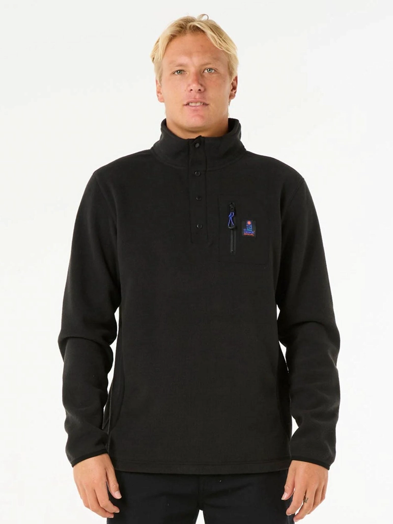 POLERON POLAR BRAVA NEGRO HOMBRE RIP CURL - 5