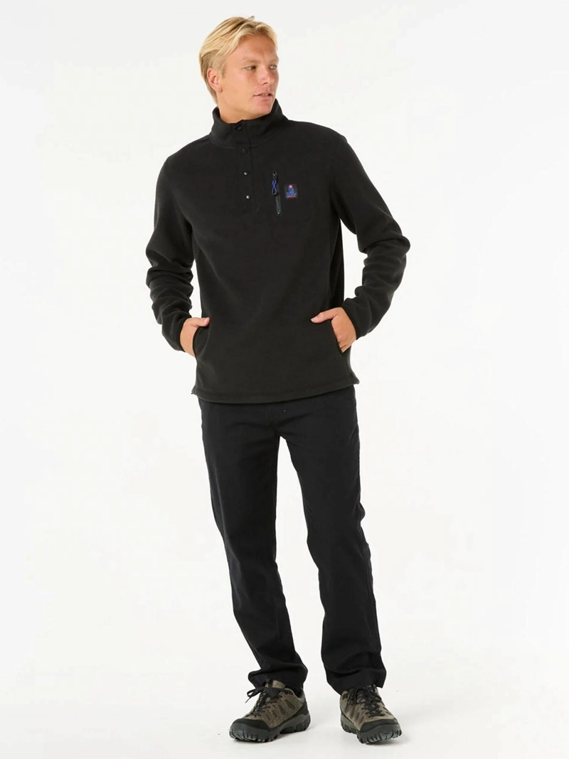 POLERON POLAR BRAVA NEGRO HOMBRE RIP CURL - 6