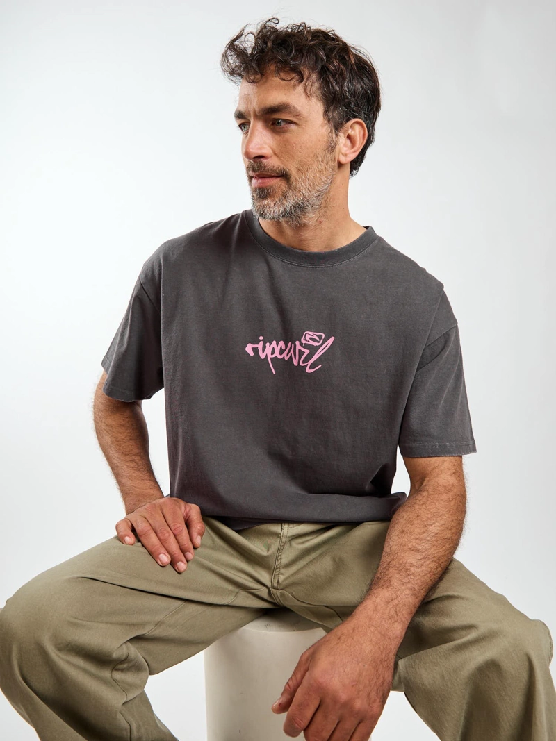 POLERA MC OVERSIZE ESCAPE GRIS HOMBRE RIP CURL - 2