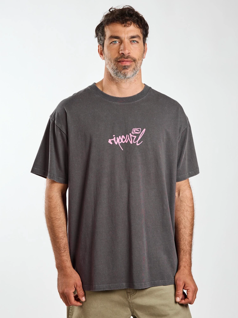 POLERA MC OVERSIZE ESCAPE GRIS HOMBRE RIP CURL - 3