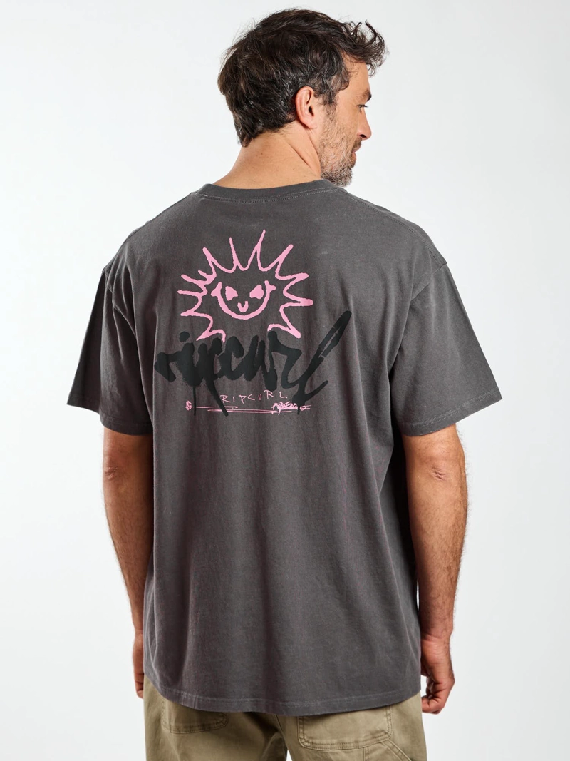 POLERA MC OVERSIZE ESCAPE GRIS HOMBRE RIP CURL - 4