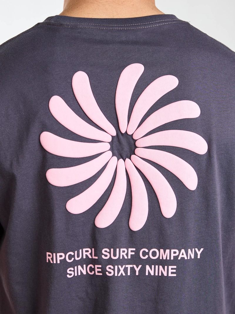 POLERA MC HORIZON GRIS HOMBRE RIP CURL - 4