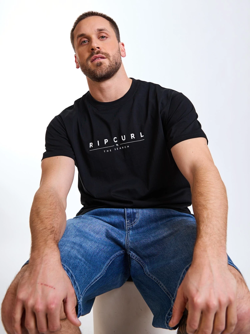 POLERA MC DRIFT NEGRO HOMBRE RIP CURL - 1