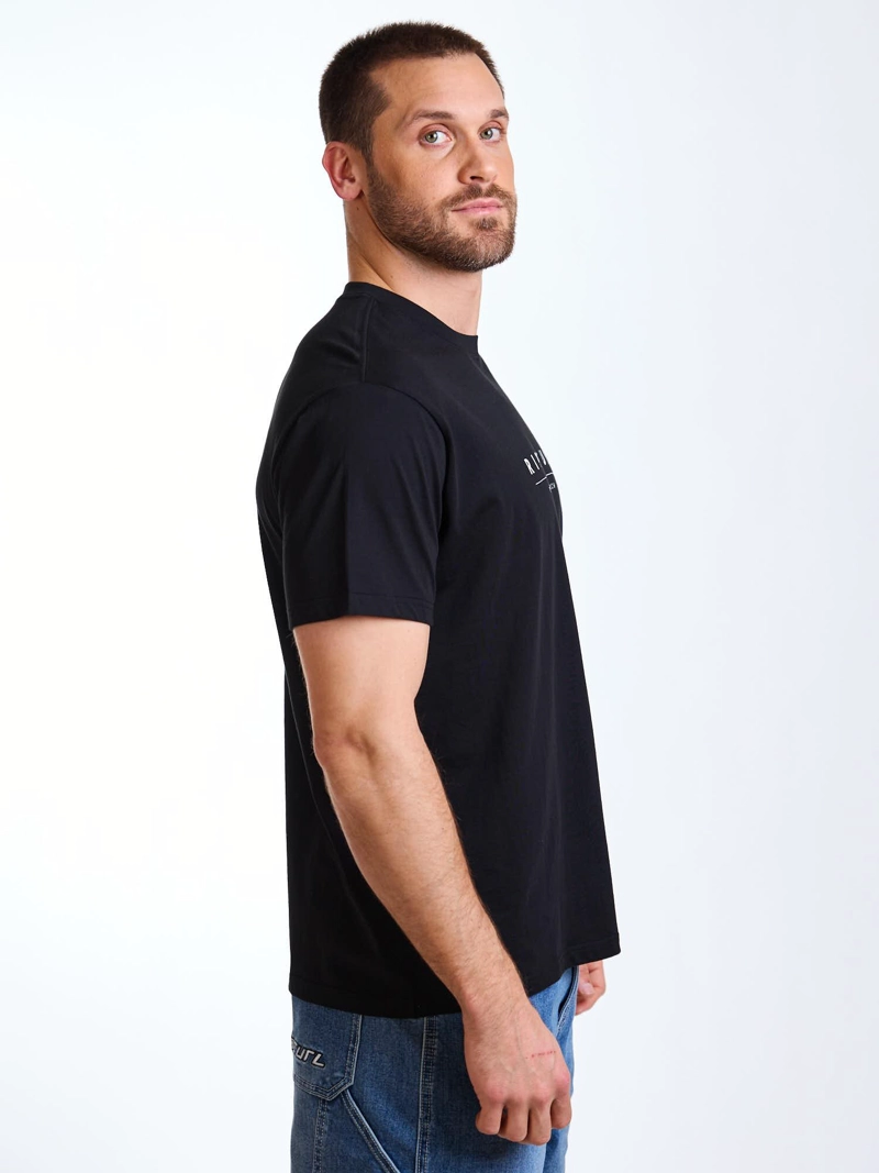 POLERA MC DRIFT NEGRO HOMBRE RIP CURL - 4