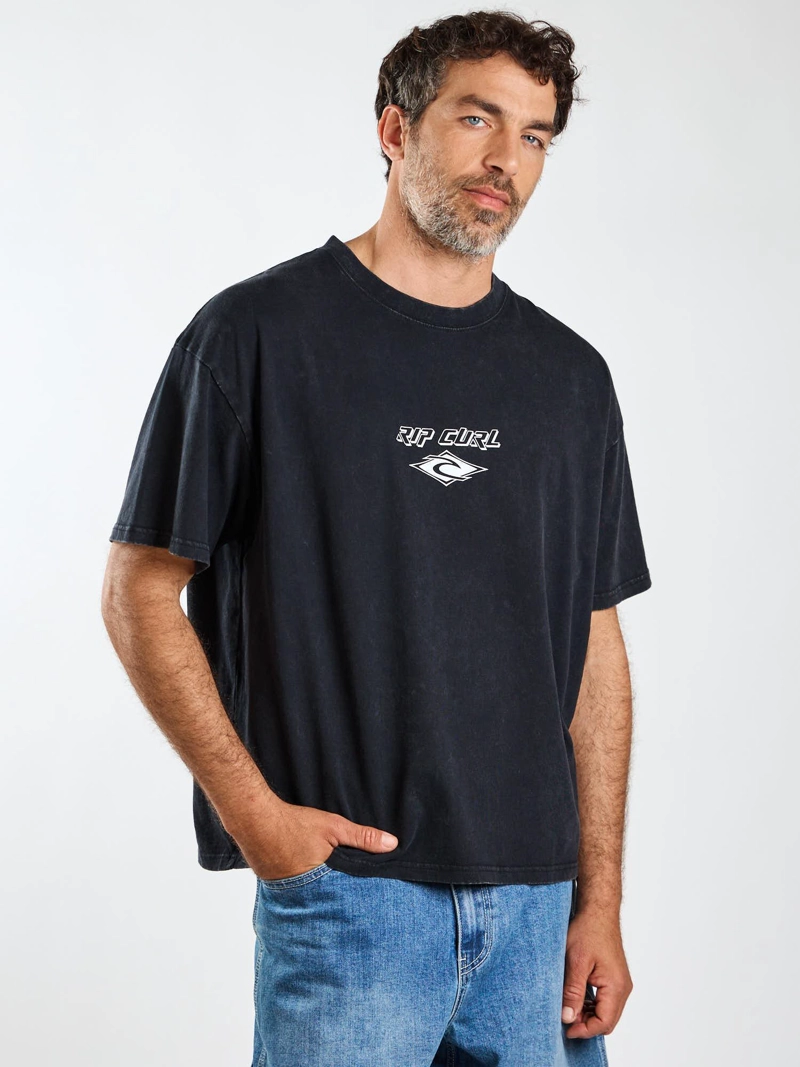 POLERA MC BOXY CORAL NEGRO HOMBRE RIP CURL - 4