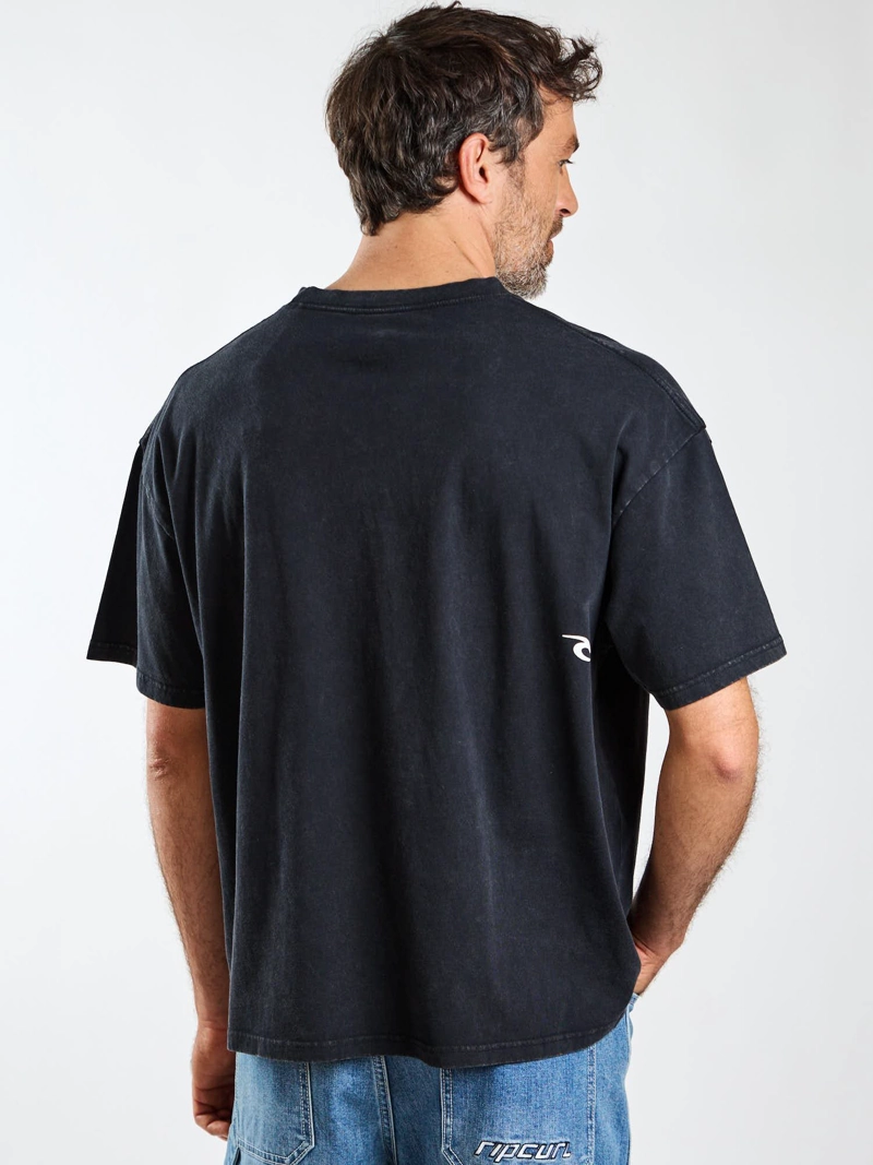 POLERA MC BOXY CORAL NEGRO HOMBRE RIP CURL - 5