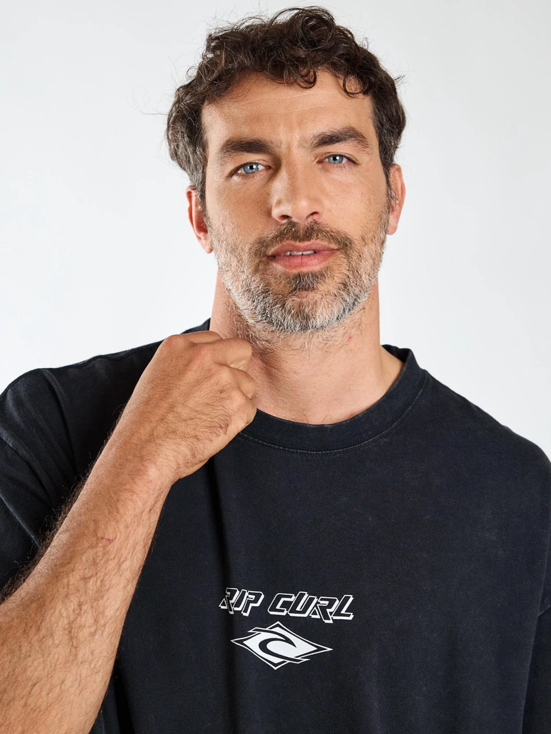 POLERA MC BOXY CORAL NEGRO HOMBRE RIP CURL - 8