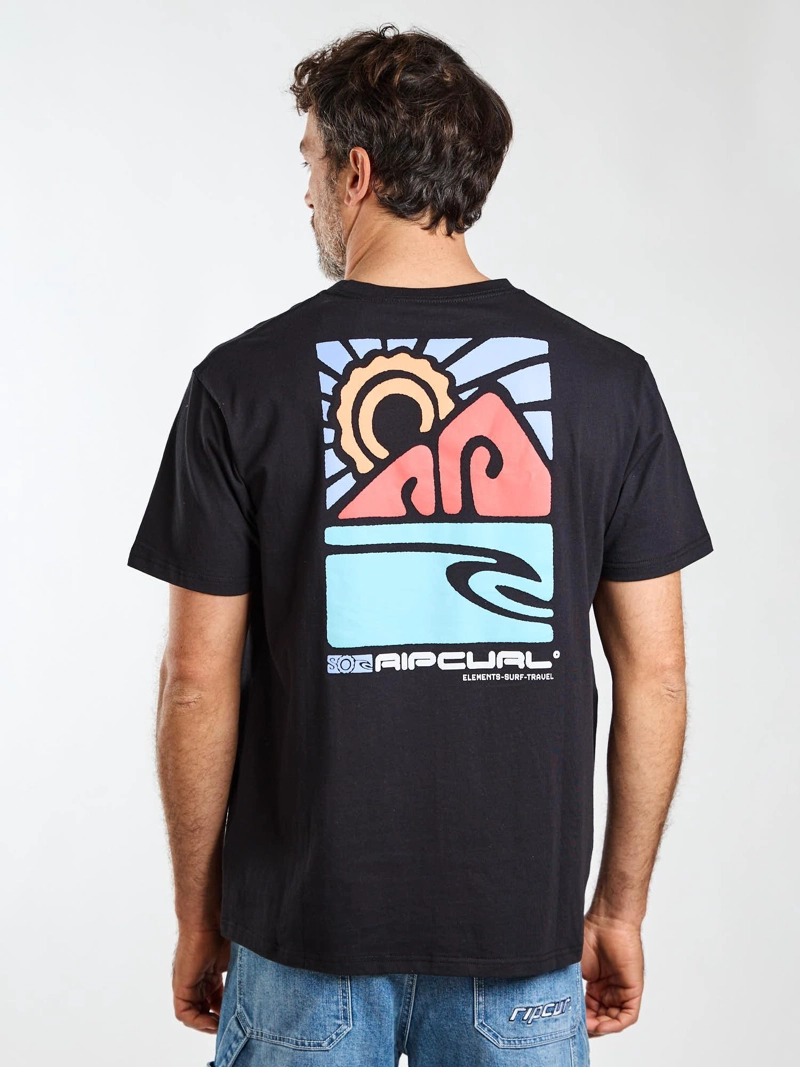 POLERA MC DUNE NEGRO HOMBRE RIP CURL - 3