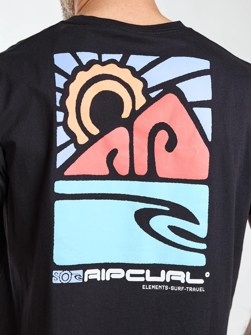 POLERA MC DUNE NEGRO HOMBRE RIP CURL - 5