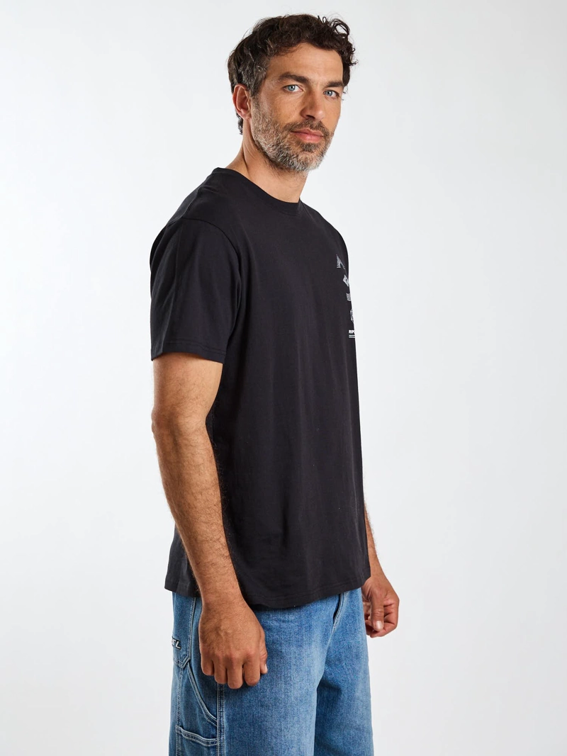 POLERA MC BAY NEGRO HOMBRE RIP CURL - 5