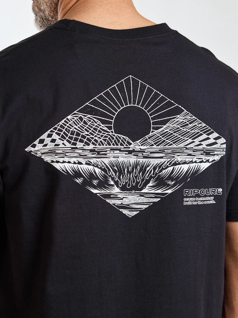 POLERA MC BAY NEGRO HOMBRE RIP CURL - 6