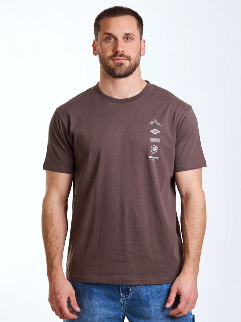 POLERA MC BOXY CORAL BEIGE HOMBRE RIP CURL - 3
