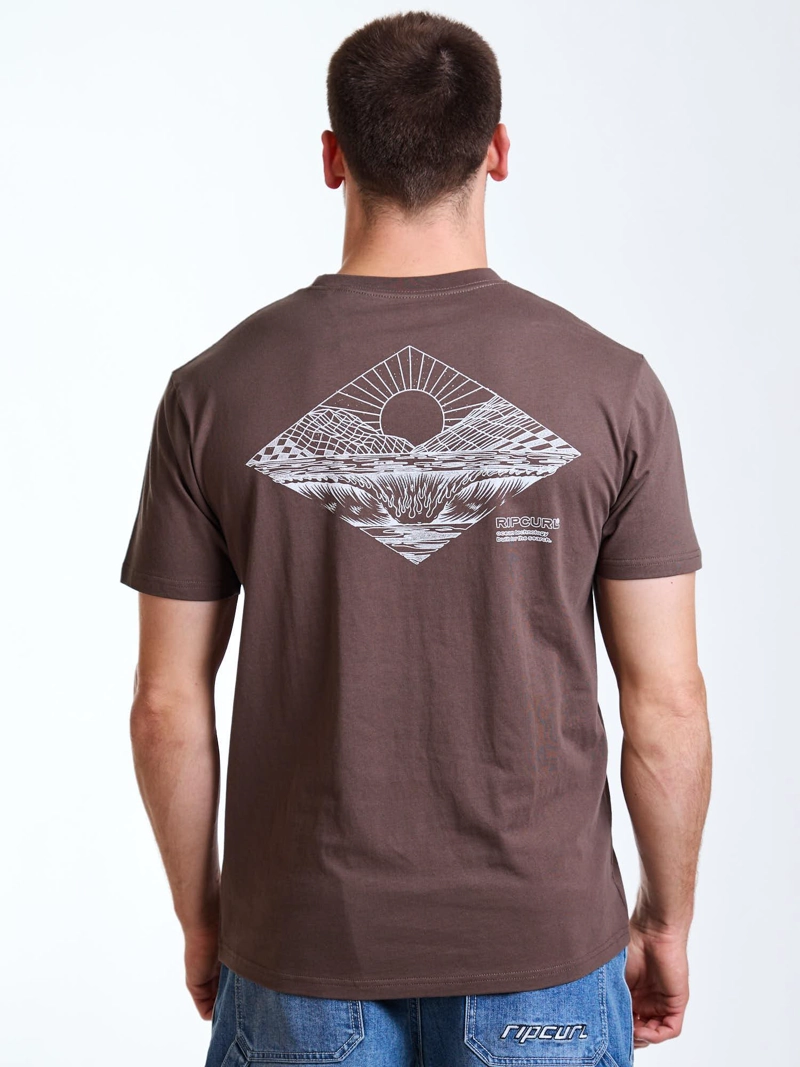 POLERA MC BOXY CORAL BEIGE HOMBRE RIP CURL - 4